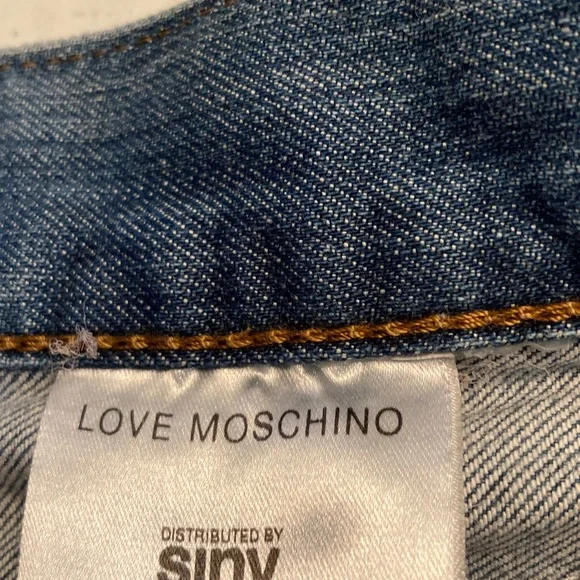 Moschino Blue Denim with Black Label - Picture 6 of 11